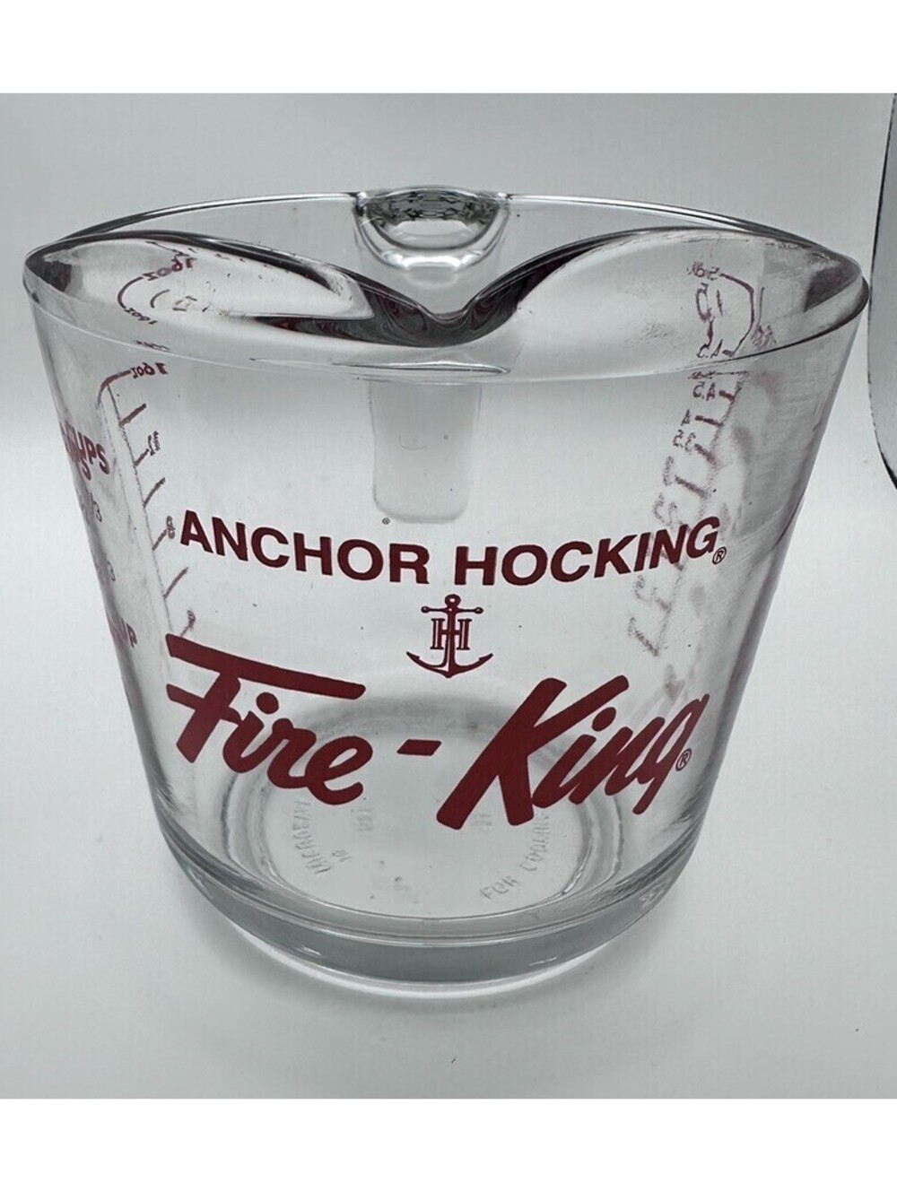 Anchor Hocking Vintage Fire King Glass Measuring Cup 2 Cup 16 oz Collector Item